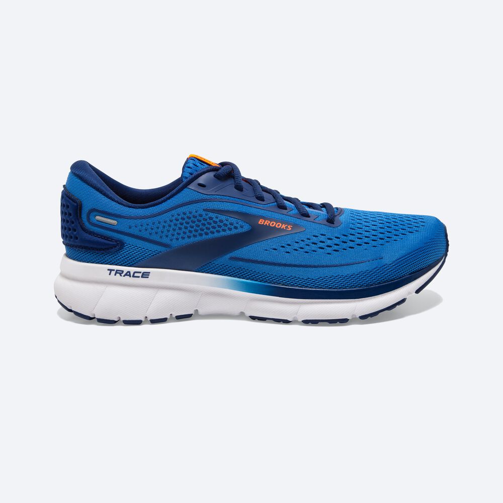 Zapatillas Running Brooks Trace 2 Hombre Azules/Azules/Naranjas | TLH371290