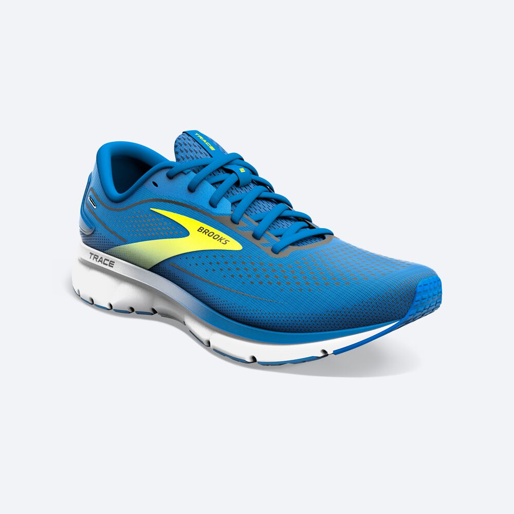 Zapatillas Running Brooks Trace 2 Hombre Azules/Blancas | VHA478139