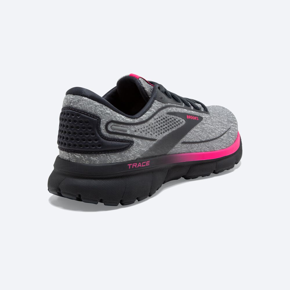 Zapatillas Running Brooks Trace 2 Mujer Gris/Rosas | IUA297864