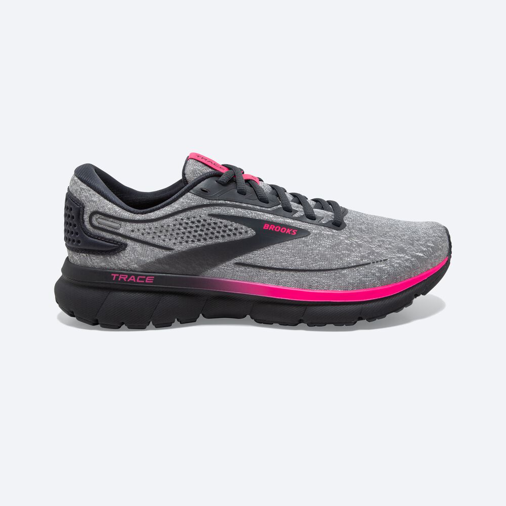 Zapatillas Running Brooks Trace 2 Mujer Gris/Rosas | IUA297864