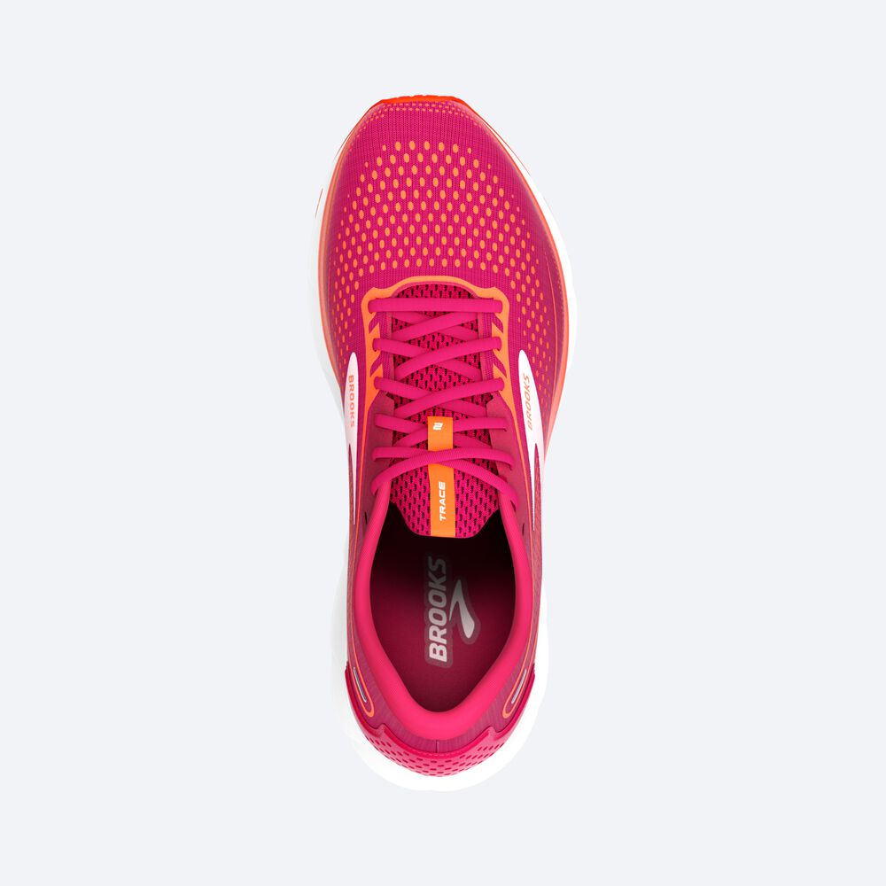 Zapatillas Running Brooks Trace 2 Mujer Rojas/Rosas | MLD915728