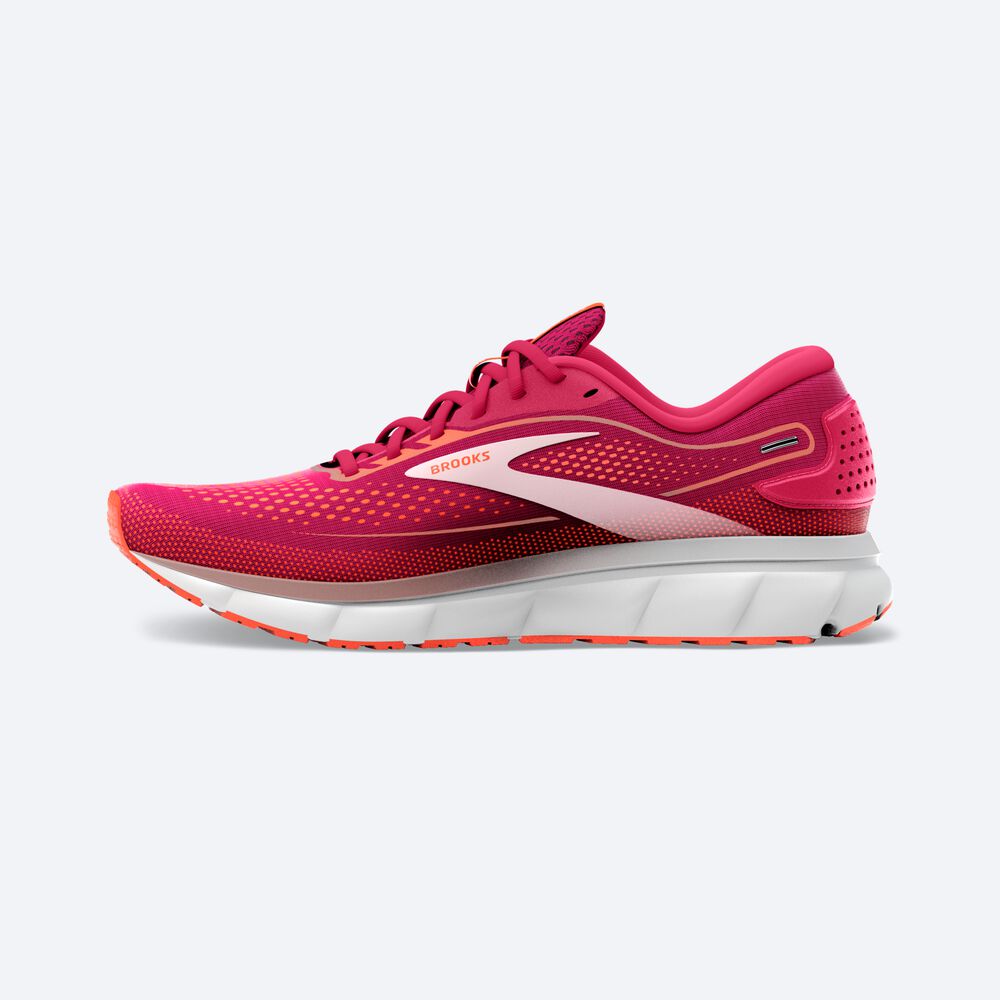 Zapatillas Running Brooks Trace 2 Mujer Rojas/Rosas | MLD915728