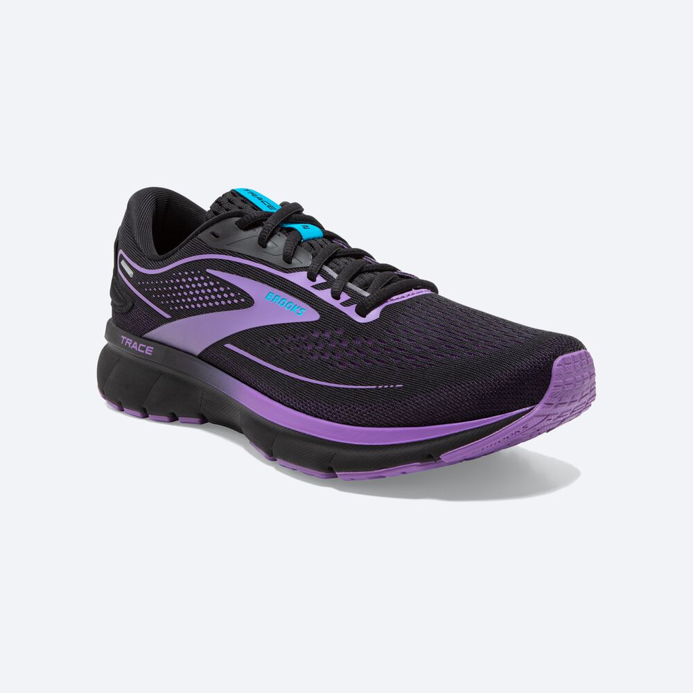 Zapatillas Running Brooks Trace 2 Mujer Negras/Flores | OSX845017