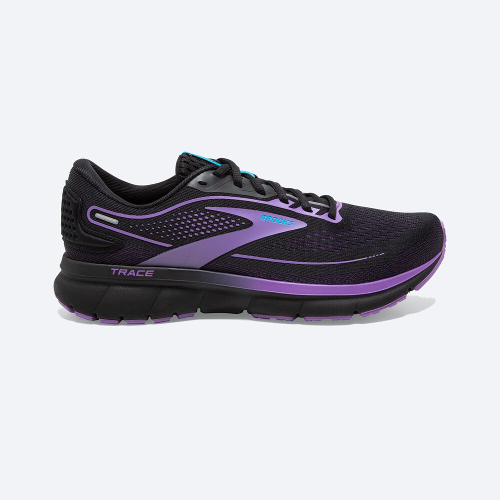 Zapatillas Running Brooks Trace 2 Mujer Negras/Flores | OSX845017