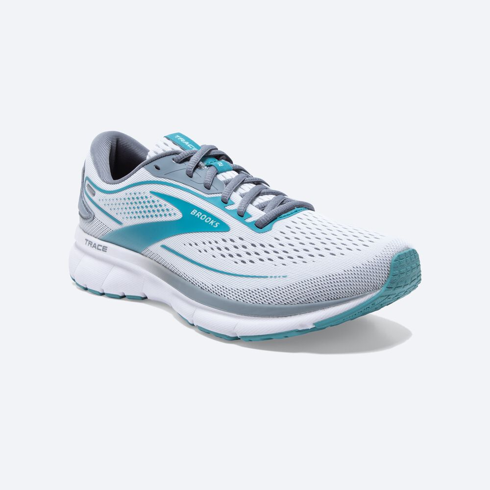 Zapatillas Running Brooks Trace 2 Mujer Blancas/Gris | TDR381956