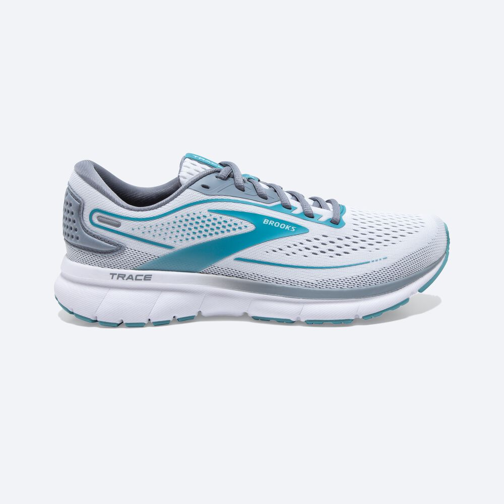 Zapatillas Running Brooks Trace 2 Mujer Blancas/Gris | TDR381956