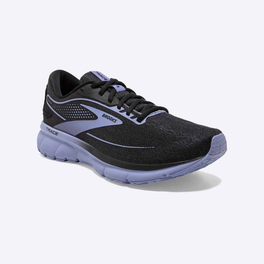 Zapatillas Running Brooks Trace 2 Mujer Negras/Moradas | VIK526401