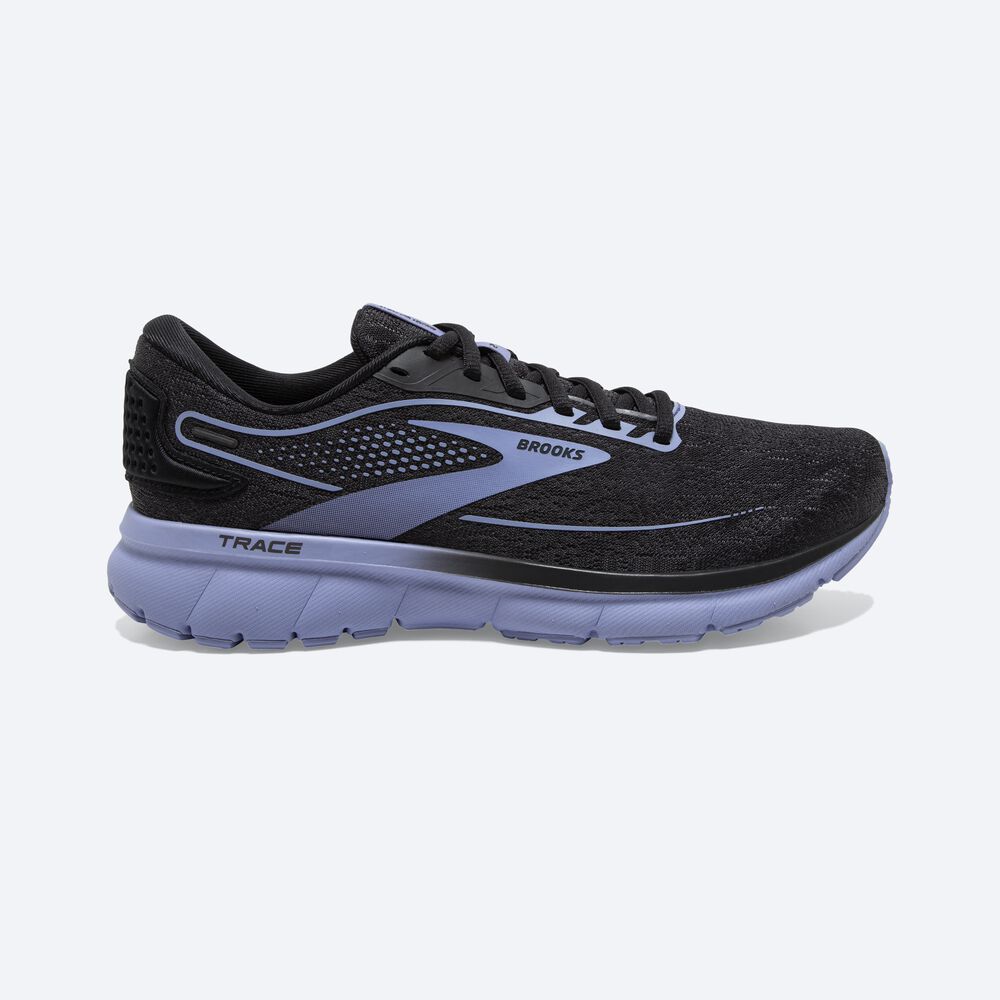 Zapatillas Running Brooks Trace 2 Mujer Negras/Moradas | VIK526401