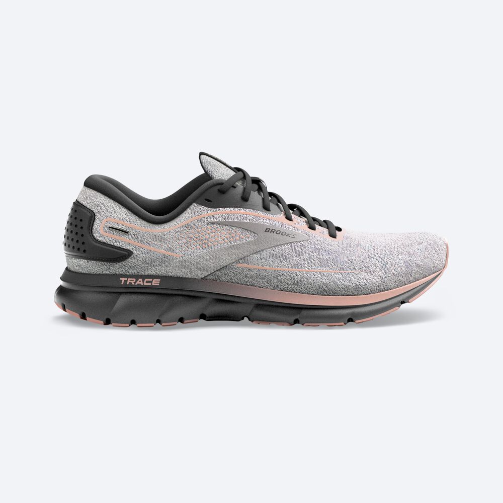 Zapatillas Running Brooks Trace 2 Mujer Gris/Negras | XUP680275