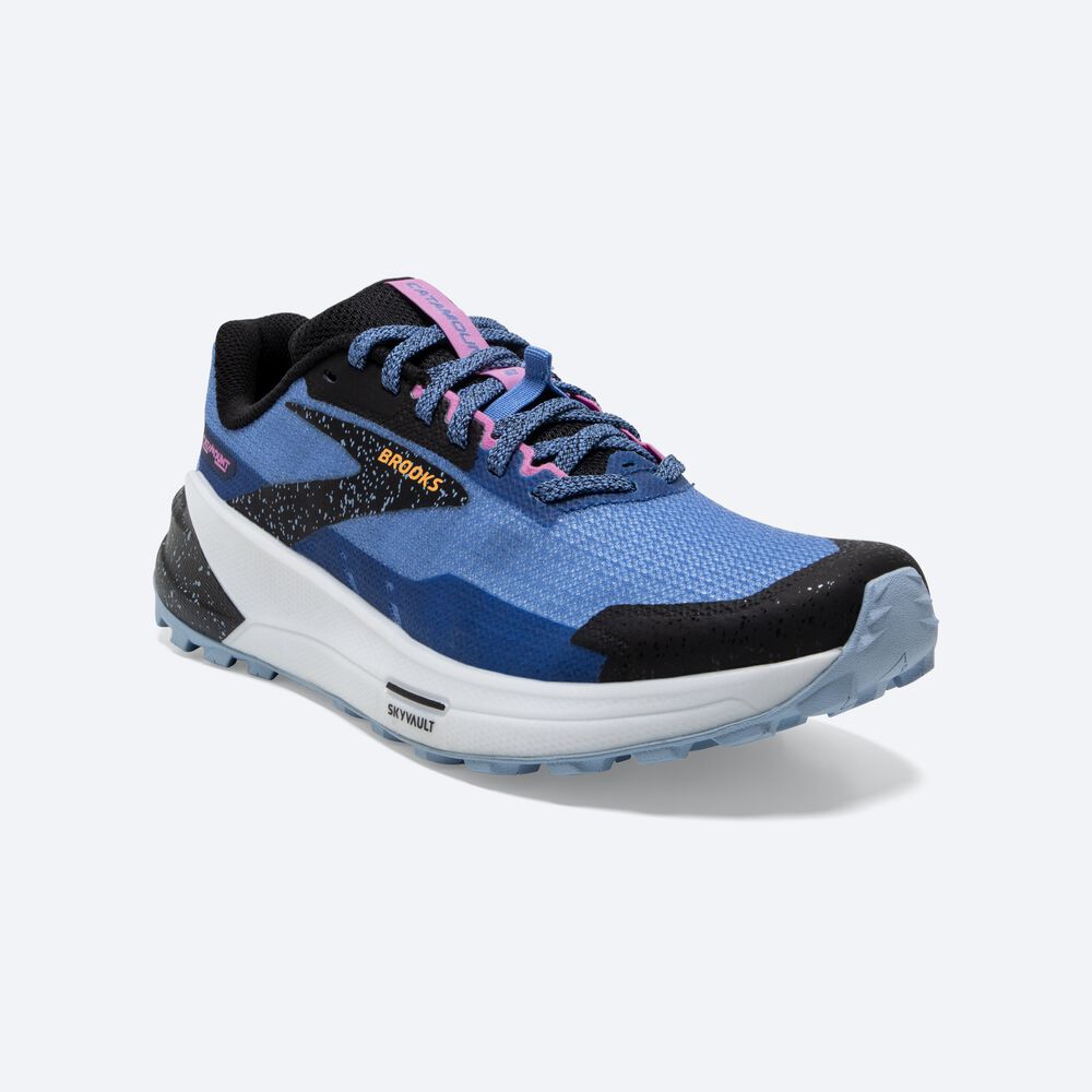 Zapatillas Trail Brooks Catamount 2 Mujer Azules/Negras/Amarillo | DFI865923