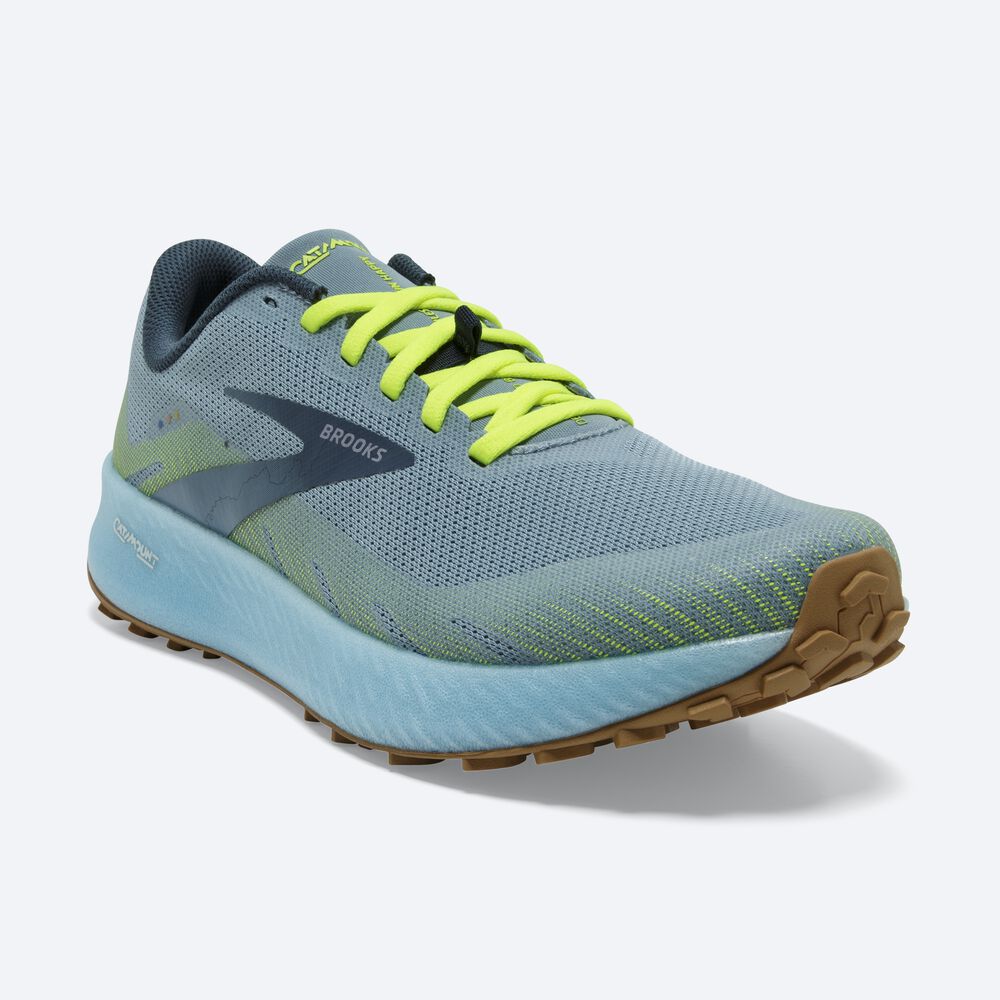 Zapatillas Trail Brooks Catamount Mujer Azules | NBR047561