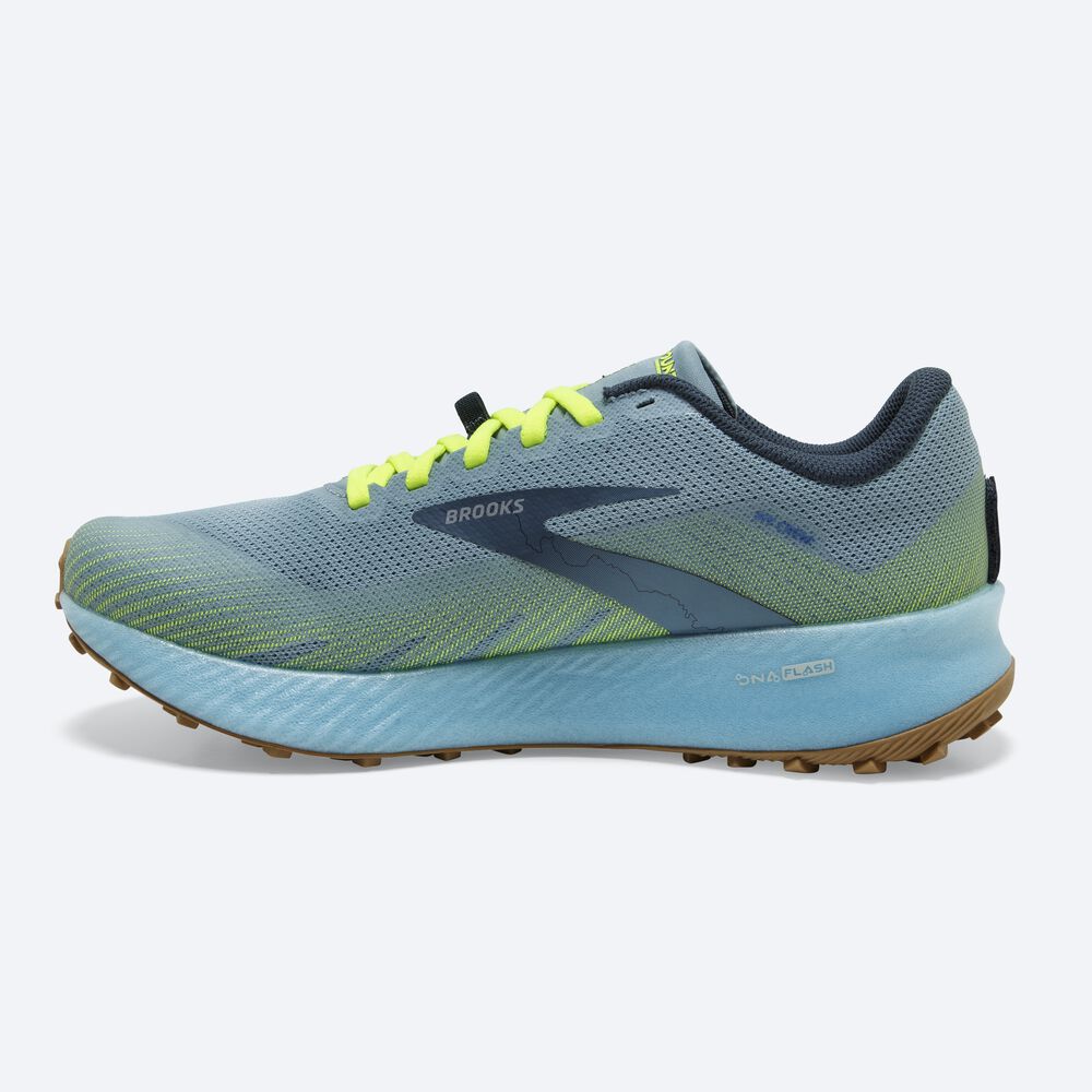 Zapatillas Trail Brooks Catamount Mujer Azules | NBR047561