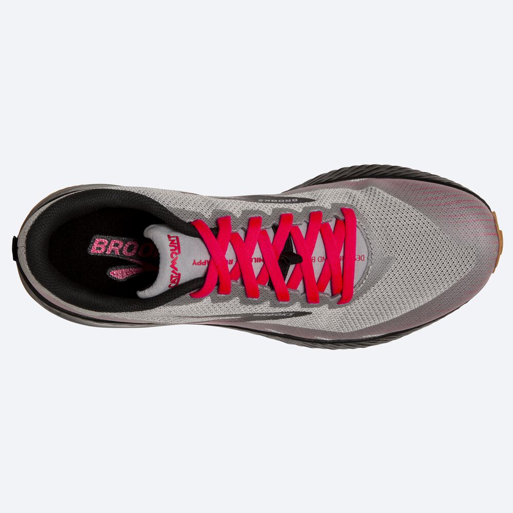 Zapatillas Trail Brooks Catamount Mujer Gris/Rosas/Negras | NUO437685