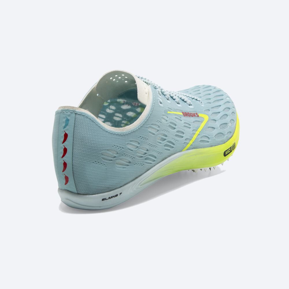 Zapatillas de Clavos Brooks ELMN8 7 Mujer Azules/Rojas | RQK792053