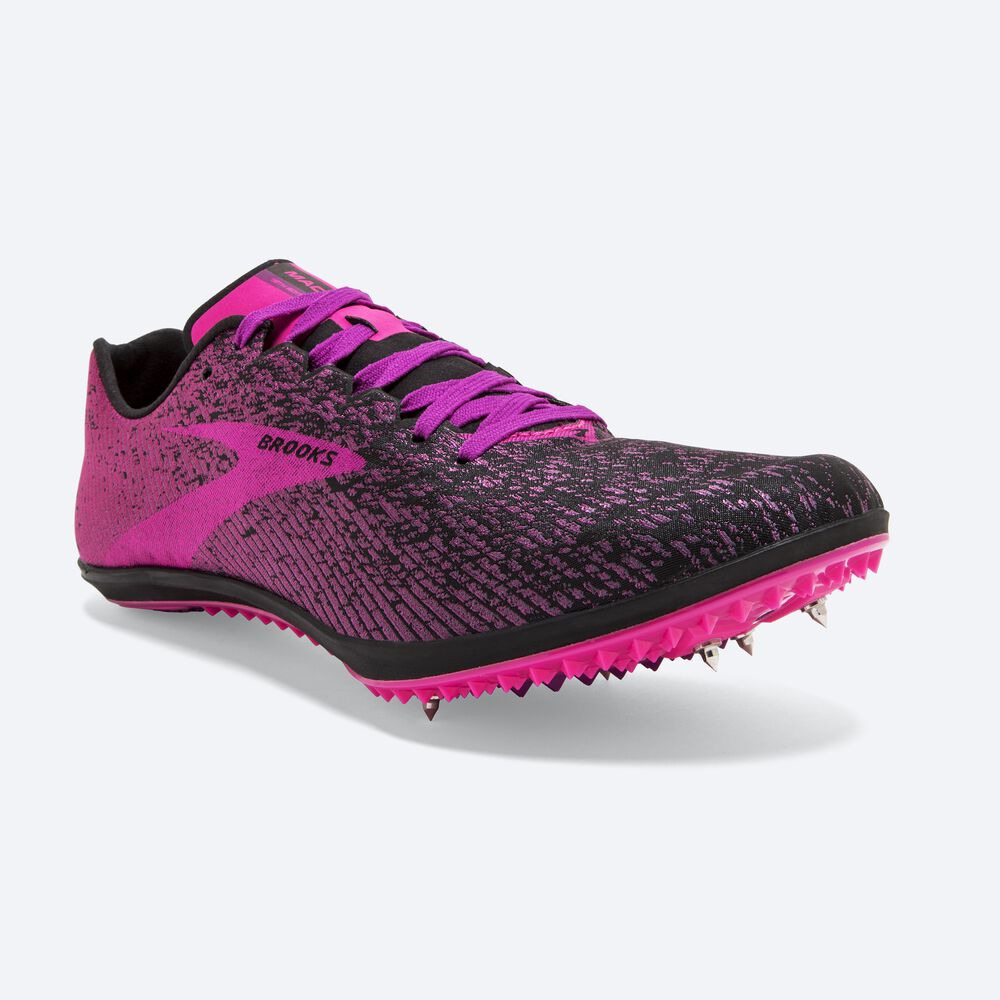 Zapatillas de Clavos Brooks Mach 19 Mujer Negras/Rosas | XLY598374