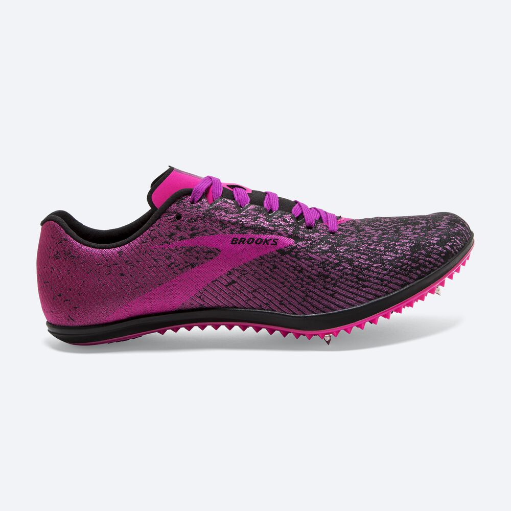 Zapatillas de Clavos Brooks Mach 19 Mujer Negras/Rosas | XLY598374