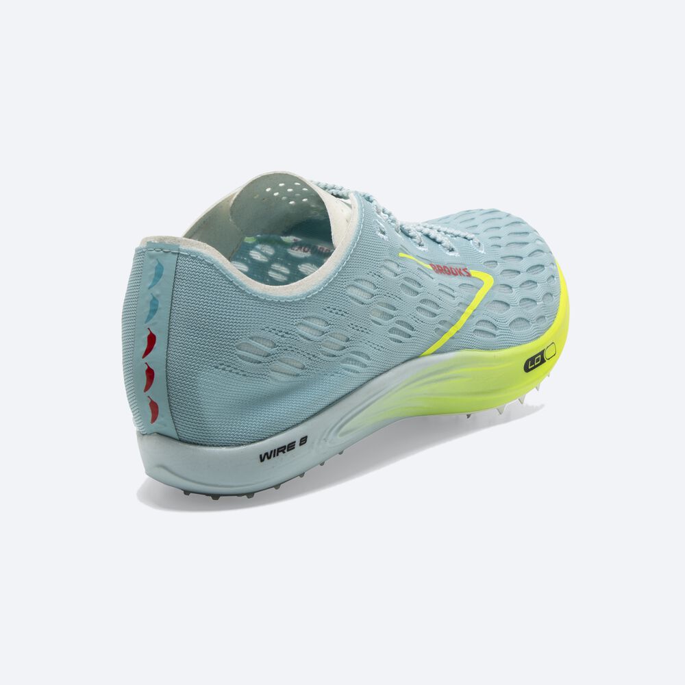 Zapatillas de Clavos Brooks Wire 8 Mujer Azules/Rojas | BXC827410